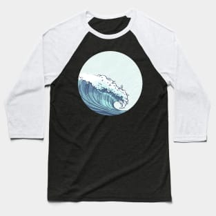 The Great Water Wave Off Kanagawa Retro Tattoo Art Baseball T-Shirt